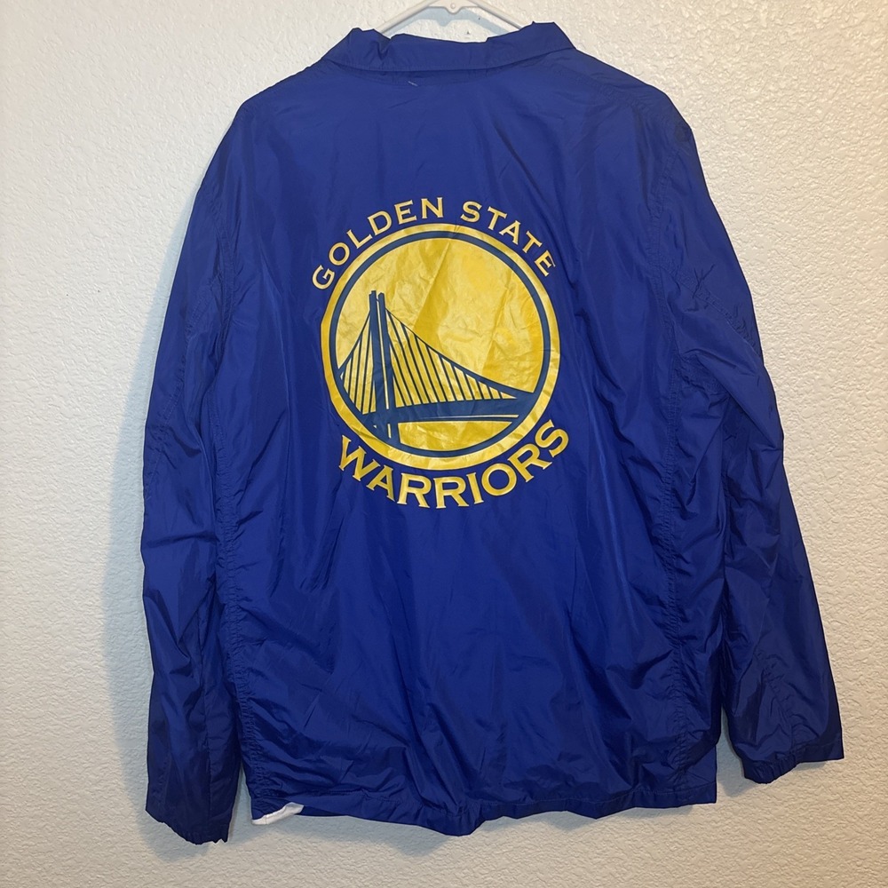 Levis Golden State Warriors Jacket Hat Bundle XL Blue Windbreaker Snapback - Picture 9 of 16
